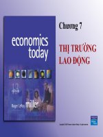 THỊ TRƯỜNG LAO ĐỘNG ppt _ KINH TẾ VI MÔ