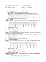 Nội dung ôn tập Đại số 7 - Tuàn 2