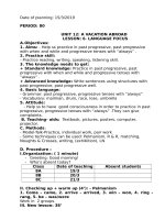 E8 W 29 P80-82 UNIT 12 LANGUAGE FOCUS UNIT 13 GS LISTEN & READ SPEAK