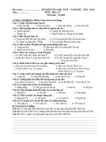 Địa 7 HK2(2015-2016)