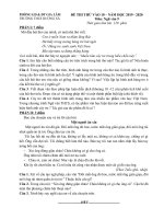 Đề thi thử vào 10 môn Văn năm 2020 Trường THCS Dương Xá