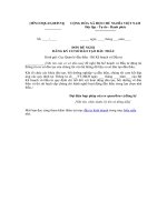 Mẫu đơn đề nghị đăng ký cơ sở đào tạo đấu thầu