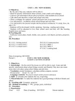 ANH 6 TUẦN 1 TIẾT 1