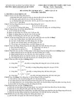 Đề cương ôn tập HKI môn vật lý khối 12 năm học 2020 - 2021