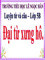 Tuần 11- LTVC : Đại từ xưng hô