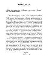 Bình giảng nhan đề Bến quê trong văn bản “Bến quê” của Nguyễn Minh Châu - Sáng kiến-Kinh nghiệm... - Trung tâm Thông tin - Thư viện điện tử