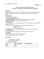 E 8 W 12 P32-34 UNIT 6 GETTING STARTED L&R SPEAK LISTEN