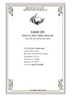 Giáo án tạo hình Nhà trẻ: Bé chơi với màu nước.