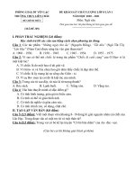 Đáp án đề KSCL môn Ngữ văn lớp 8 lần 1