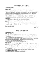 bài soạn sinh 6 tuần 20