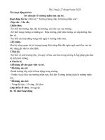 giáo án : KHXH: Trò chuyện về trường mầm non của bé.