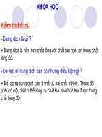 Lớp 5 - khoa học - Tuần 20 -  Su bien doi hoa hoc