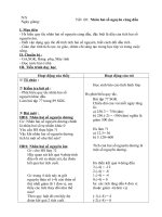 Tiết 60: Nhân hai số nguyên cùng dấu