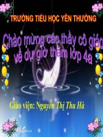 Giáo  án điện tử khối 4 - tuần 20