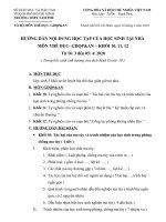 4 môn Thể dục-GDQP 3 khối