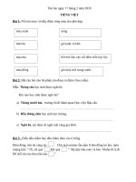 Trường TH Yên Thường kính gửi Quý phụ huynh tài liệu ôn tập môn Toán và TV cho HS khối 2 - đợt 2 (Tuần 21)