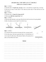 Đề kiểm tra 45 phút Vật lý 7 chương 1