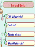Chủ đề 1: Học và chơi cùng máy tính. Trò chơi Blocks | Tiểu học Dương Quang