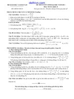 Đề thi đại học môn Toán khối D năm 2011 | dethivn.com