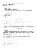 Tài liệu tự học môn Hóa khối 8 tuần 36