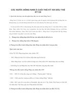 SỬ 11: Các nước Đông Nam Á cuối thế kỷ XIX đầu thế kỷ XX