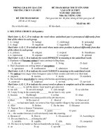 Đề 1 Thi Thử Vào 10 Tiếng Anh - THCS Văn Đức