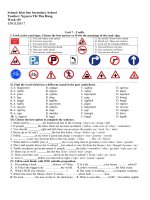 Nội dung ôn tập Tiếng Anh 7 - Tuần 5 (1)