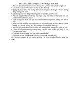 Đề cương ôn tập HK1 2019-2020 Địa 7