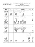 Đề  Thi Thử vào 10 môn Toán năm 2020 Trường THCS Lệ Chi