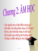 Bài Giảng Điện Tử Vật Lí 7 TIẾT 11 BÀI 10 : NGUỒN ÂM