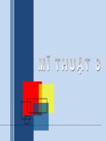 Ôn tập học sinh vẽ đúng phân môn Vẽ trang trí.Học sinh xem một số bài vẽ, để nhận xét, rút kinh nghiệm về cách sắp xếp bố cục, cách vẽ hình, cách vẽ màu.Trình bày bìa sách