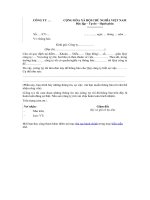 Mẫu công văn thông báo