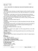 GIÁO ÁN SINH 9 TUẦN 24 -- TIẾT 45-46