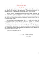 Khoa học kĩ thuật lĩnh vực xã hội hành vi đề tài nghiên cứu tiềm năng du lịch địa phương chuẩn