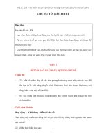 Hoạt động trải nghiệm sáng tạo chủ đề tôi rất tuyệt vời 