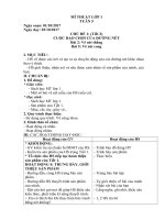 Giáo án Mi thuật Tuần 5: lớp 1 2 3 4 5