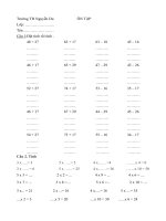 NỘI DUNG ÔN TẬP CHO HỌC SINH KHỐI 2 TRONG THỜI GIAN NGHỈ HỌC PHÒNG CHỐNG DỊCH COVID-19