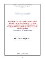 Phân tích các nhân tố rủi ro tái chính đối với các dự án xây dựng lấn biển tại việt nam  ứng dụng nghiên cứu dự án xây dựng khu đô thị du lịch biển cần giờ   sai gon sunbay  