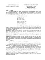 Đề thi thử vào 10 môn Văn  năm 2020 Trường THCS Bát Tràng