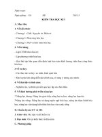 KIỂM TRA HỌC KÌ I