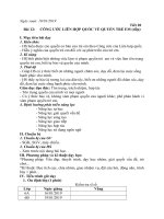 Bài soạn GDCD 6 tuần 20