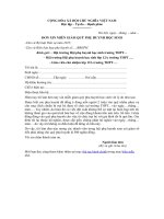 Mẫu đơn xin miễn giảm quỹ phụ huynh học sinh