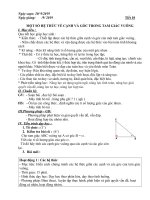 hình học 9 t10: Một số hệ thức về cạnh và đường cao trong tam giác vuông