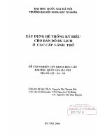 Xây dựng hệ thống ký hiệu cho bản đồ du lịch ở các cấp lãnh thổ