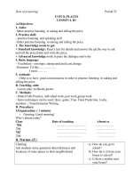 Anh 7 hệ 7 năm tiết 52: Unit 8: L4: B1