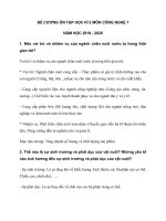 Đề cương ôn tập Công nghệ 7 hk 2