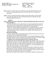 Đề kiểm tra HKI - Lịch Sử lớp 12