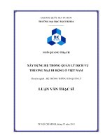 Xây dựng hệ thống quản lý dịch vụ thương mại di động ở việt nam  