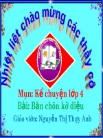 Kể chuyện 4. Tuần 11. Bàn chân kì diệu | Tiểu học Dương Quang