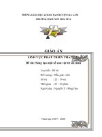 Đề tài: Sáng tạo một số con vật từ sỏi màu                                              | Mầm non Hoa Sữa - Gia Lâm